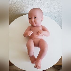 #Berenguer Baby Doll Realistic 13.5" Nude Lifelike Blue Eyes Newborn Toy 22-07